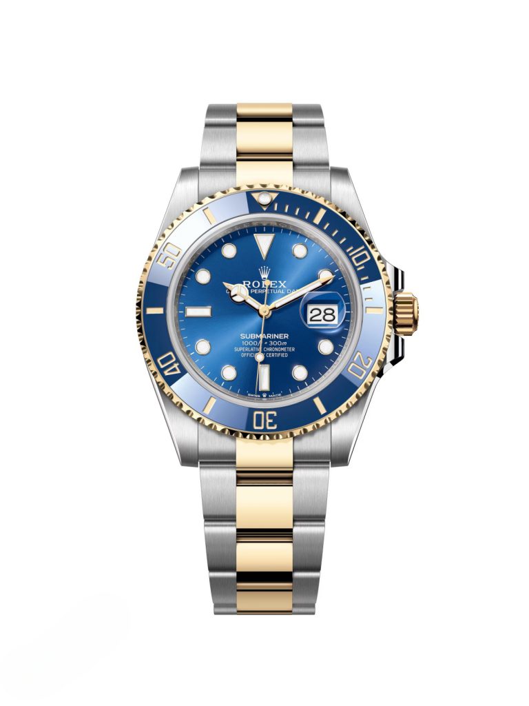 【Super Clone】Rolex Submariner Two-Tone Yellow Gold & Steel Rolesor - Blue Dial Ceramic Bezel (Ref# 126613LB)
