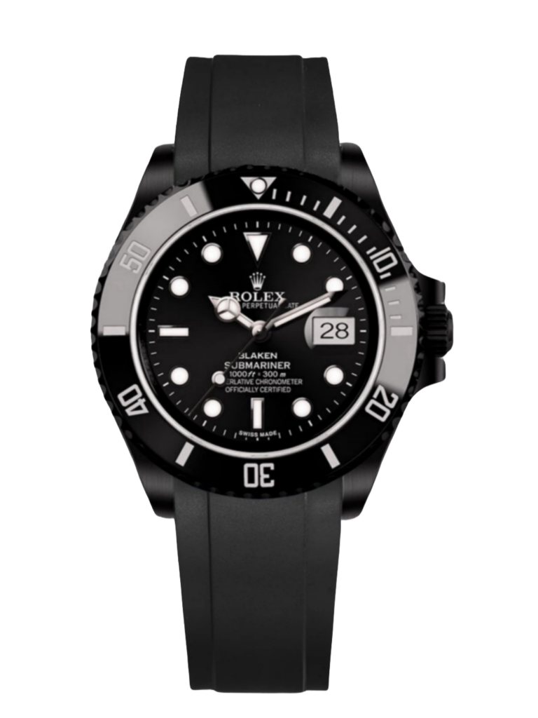 【Super Clone】Rolex Blaken Submariner 116610 Black Dial DLC 40mm Men's Watch
