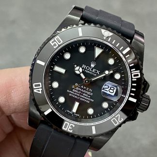 【Super Clone】Rolex Blaken Submariner 116610 Black Dial DLC 40mm Men's Watch