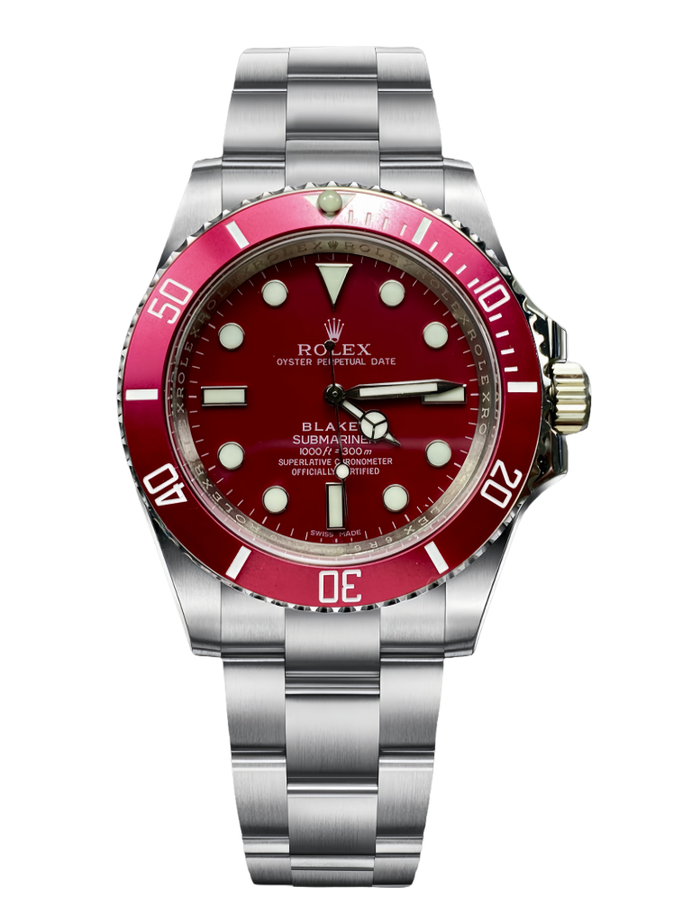 【Super Clone】Rolex Blaken Submariner Truckee Red Limited Edition 40MM Mens Replica Watch
