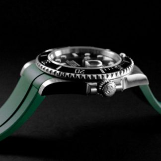 【Super Clone】Rolex Submariner 126610LV Green Rubber Strap Black Dial 41mm Mens Replica Watch