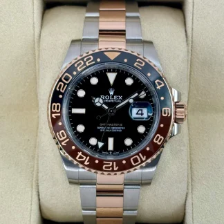 【Super Clone】Rolex GMT Master II 40 Two Tone Rose Gold Rootbeer 126711CHNR