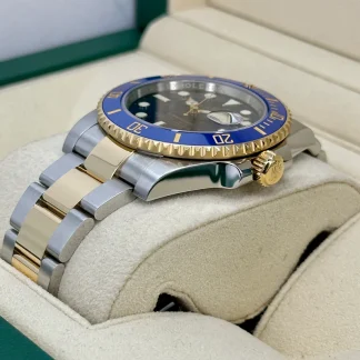 【Super Clone】Rolex Submariner Two-Tone Yellow Gold & Steel Rolesor - Blue Dial Ceramic Bezel (Ref# 116613LB)