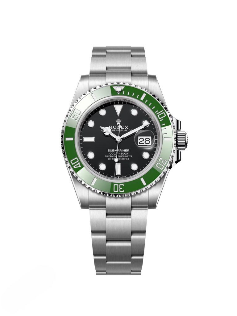 【Super Clone】Rolex Submariner 41mm Stainless Steel Black Dial Green Bezel "Starbucks/Kermit" - 126610LV