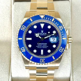 【Super Clone】Rolex Submariner 41mm 126618lb-0002 Blue Dial Yellow Gold Oyster Watch