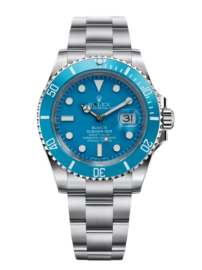 【Super Clone】Rolex Submariner Date 41 Turquoise Blaken Goldsmith & Complications