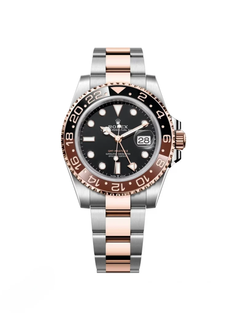 【Super Clone】Rolex GMT Master II 40 Two Tone Rose Gold Rootbeer 126711CHNR
