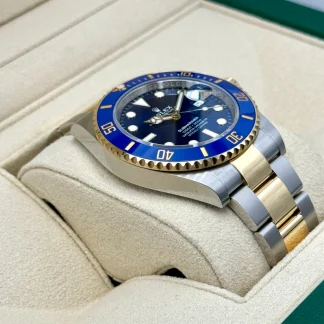【Super Clone】Rolex Submariner Two-Tone Yellow Gold & Steel Rolesor - Blue Dial Ceramic Bezel (Ref# 126613LB)