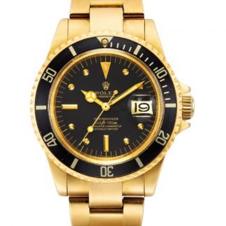 【Super Clone】Rolex Submariner 1680/8 Black dial Yellow Gold 40mm Mens Replica Watch