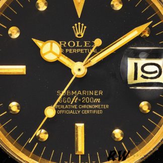 【Super Clone】Rolex Submariner 1680/8 Black dial Yellow Gold 40mm Mens Replica Watch