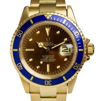 【Super Clone】Rolex Submariner 1680/8 Tropical Dial yellow gold 40mm Mens Replica Watch
