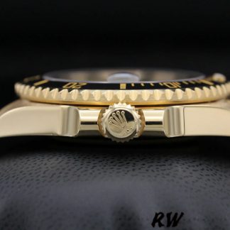 【Super Clone】Rolex Submariner 116618 Yellow Gold Black Dial 40mm Mens Replica Watch