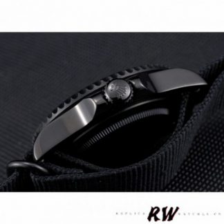 【Super Clone】Rolex Submariner 622006 Black nylon strap Black Dial 40mm Mens Replica Watch