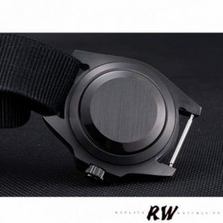 【Super Clone】Rolex Submariner 622006 Black nylon strap Black Dial 40mm Mens Replica Watch