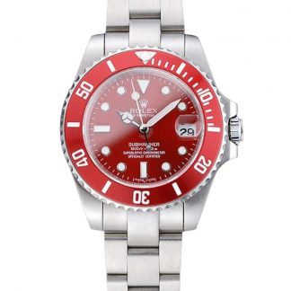 【Super Clone】Rolex Submariner 16610 Stainless Steel Refinished Red Dial 40mm Mens Replica Watch