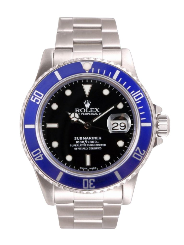 【Super Clone】Rolex Submariner Date 16610 Blue Ceramic Black Dial 40mm Mens Replica Watch