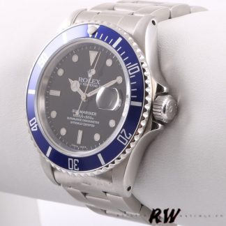 【Super Clone】Rolex Submariner Date 16610 Blue Ceramic Black Dial 40mm Mens Replica Watch