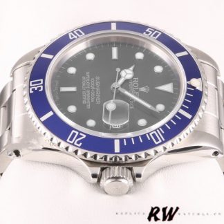【Super Clone】Rolex Submariner Date 16610 Blue Ceramic Black Dial 40mm Mens Replica Watch