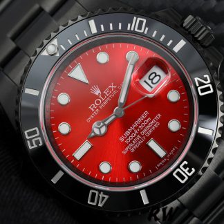 【Super Clone】Rolex Submariner Date 116610LN Red Dial Black PVD/DLC Stainless Steel 40MM Mens Replica Watch