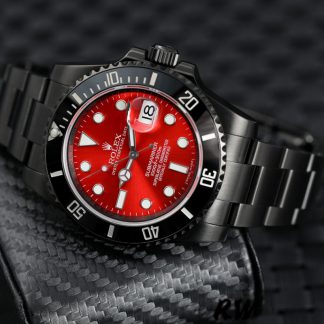 【Super Clone】Rolex Submariner Date 116610LN Red Dial Black PVD/DLC Stainless Steel 40MM Mens Replica Watch