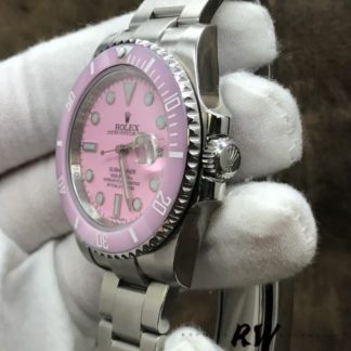【Super Clone】Rolex Submariner Date 116610LN Stainless Steel Oyster 40MM Pink Dial Mens Replica Watch