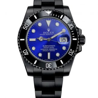 【Super Clone】Rolex Submariner Date 116610LN Blue Dial Black PVD/DLC Stainless Steel 40MM Mens Replica Watch