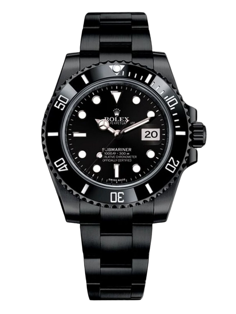 【Super Clone】Rolex Submariner Date 116610LN Black Dial Black PVD/DLC Stainless Steel 40MM Mens Replica Watch