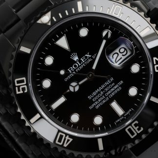 【Super Clone】Rolex Submariner Date 116610LN Black Dial Black PVD/DLC Stainless Steel 40MM Mens Replica Watch