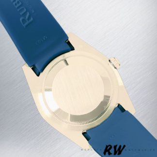 【Super Clone】Rolex Submariner 116610 Blue Dial Blue Rubber strap 40mm Mens Replica Watch