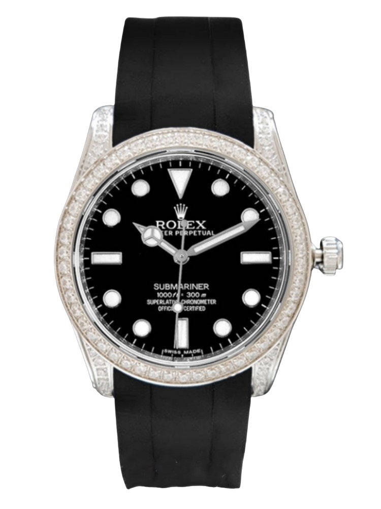 【Super Clone】Rolex Submariner 116610 Black Dial Rubber strap 40mm Mens Replica Watch