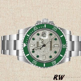 【Super Clone】Rolex Submariner 116610 Diamond Paved Dial Automatic 40mm Mens Replica Watch
