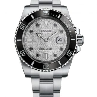 【Super Clone】Rolex Submariner 116610 Diamond Paved Dial Stainless Steel 40mm Mens Replica Watch
