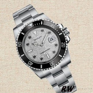 【Super Clone】Rolex Submariner 116610 Diamond Paved Dial Stainless Steel 40mm Mens Replica Watch
