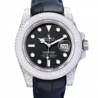 【Super Clone】Rolex Submariner Diamond Case Black Dial 116610 40MM Men's Watch