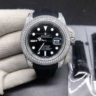 【Super Clone】Rolex Submariner Diamond Case Black Dial 116610 40MM Men's Watch