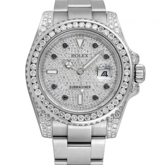 【Super Clone】Rolex Submariner Date 116610LN Custom Diamond 40MM Mens Replica Watch
