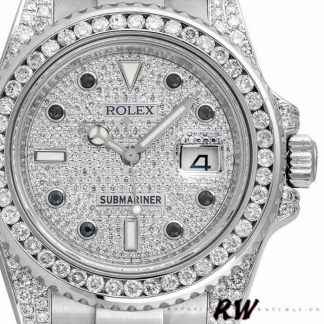 【Super Clone】Rolex Submariner Date 116610LN Custom Diamond 40MM Mens Replica Watch