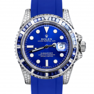 【Super Clone】Rolex Submariner 116610 Diamond Case Blue Dial 40MM Men's Watch