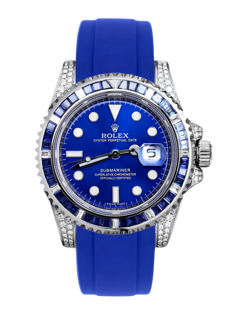 【Super Clone】Rolex Submariner 116610 Diamond Case Blue Dial 40MM Men's Watch