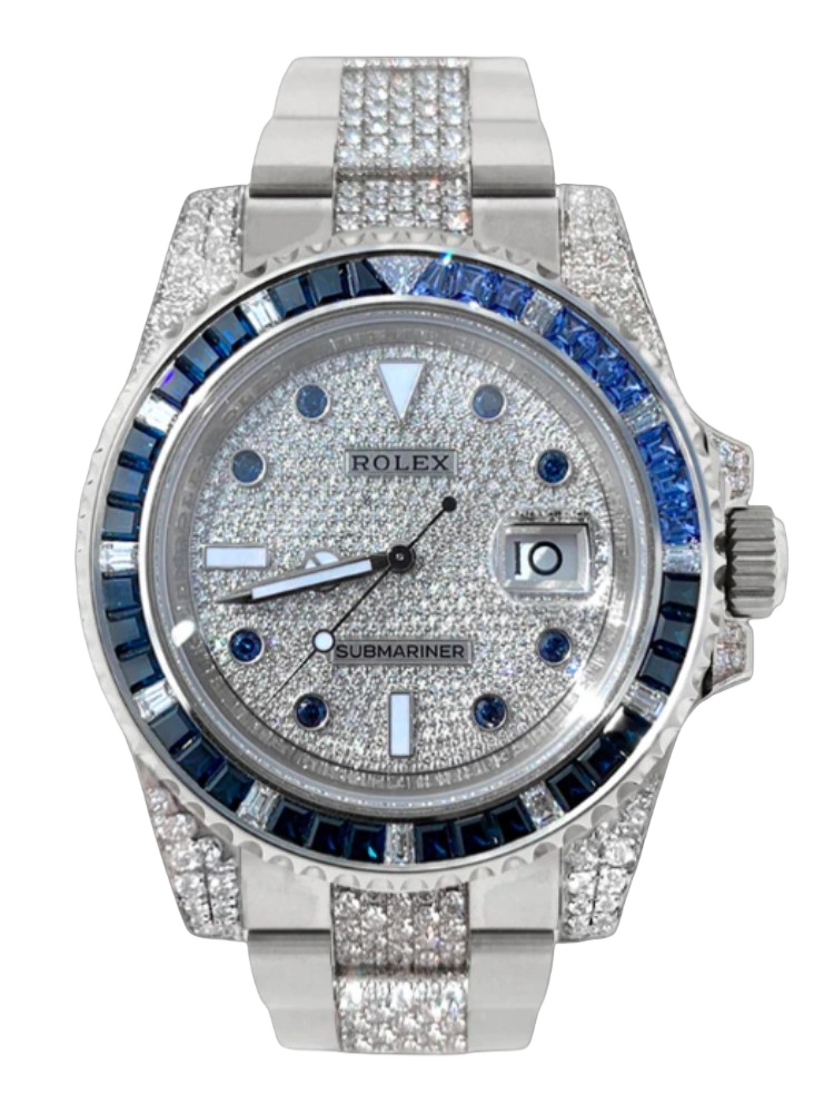 【Super Clone】Rolex Submariner Date 116610LN Stainless Steel Diamond Bezel 40MM Mens Replica Watch