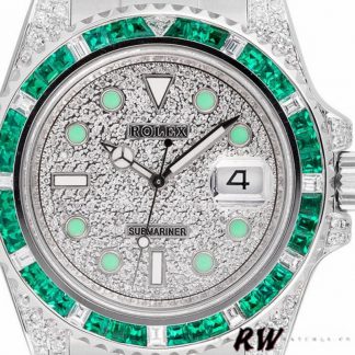 【Super Clone】Rolex Submariner Date 116610LN Custom Diamond Stainless Steel 40MM Mens Replica Watch