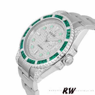【Super Clone】Rolex Submariner Date 116610LN Custom Diamond Stainless Steel 40MM Mens Replica Watch