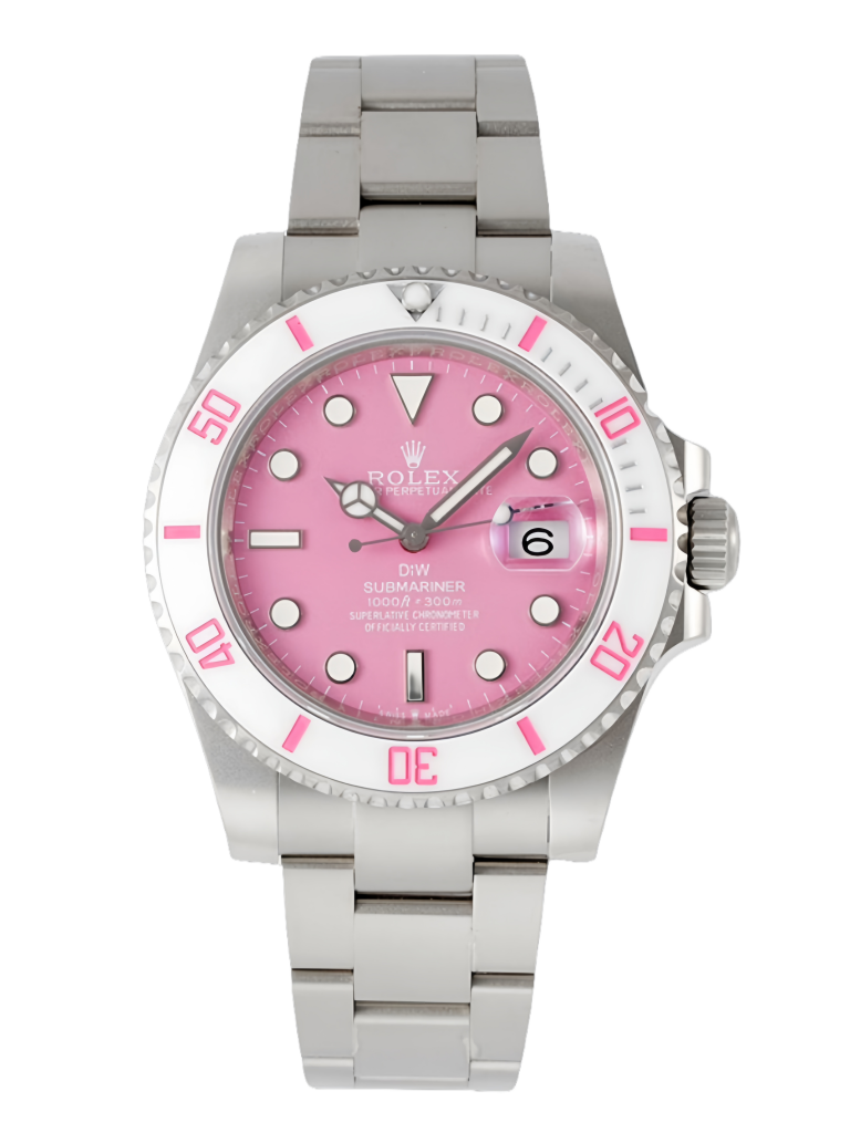 【Super Clone】Rolex DIW Submariner Date 116610 Limited Edition Full 904L Pink Dial 40mm