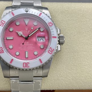 【Super Clone】Rolex DIW Submariner Date 116610 Limited Edition Full 904L Pink Dial 40mm