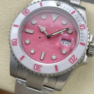 【Super Clone】Rolex DIW Submariner Date 116610 Limited Edition Full 904L Pink Dial 40mm