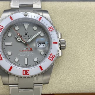 【Super Clone】Rolex DIW Submariner Date Sandblasted  116610 Limited Edition Full 904L Grey Dial 40mm