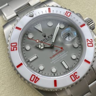 【Super Clone】Rolex DIW Submariner Date Sandblasted  116610 Limited Edition Full 904L Grey Dial 40mm