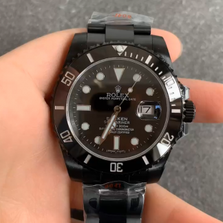 【Super Clone】Rolex Submariner Date Black PVD/DLC Coated Stainless Steel 40mm 116610LN