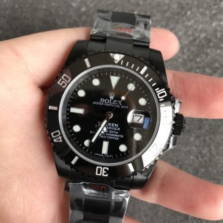 【Super Clone】Rolex Submariner Date Black PVD/DLC Coated Stainless Steel 40mm 116610LN