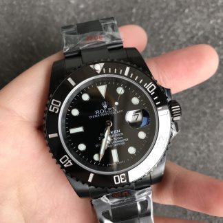 【Super Clone】Rolex Submariner Date Black PVD/DLC Coated Stainless Steel 40mm 116610LN